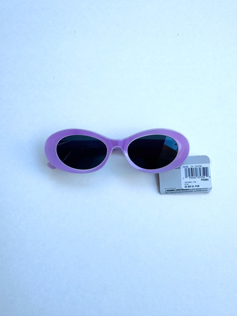 West Loop Y2K Lavender Oval Sunglasses | Retro Slim Frame